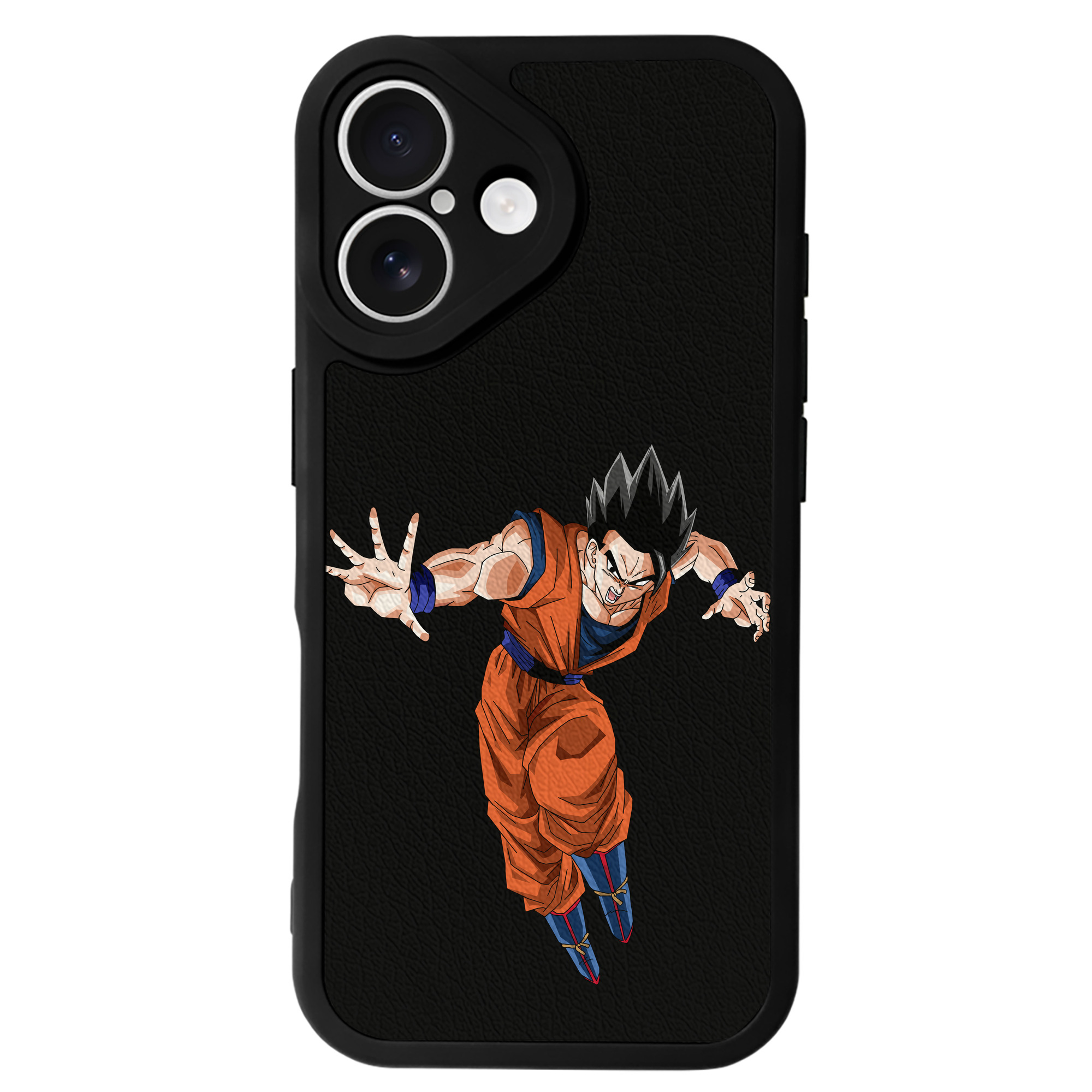 （画像用） ドラゴンボール 孫 悟飯（そんごはん）DRAGON BALL Son Gohan 【iPhone 16シリーズ対応】シリコンスマホケース（レザー調） 材質：シリコン